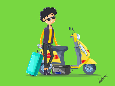 illustration sketching for Bounce bike