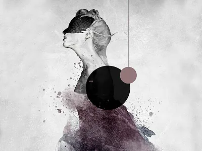 Hurricane body figurative fine art illustration mixed media mystic strength woman