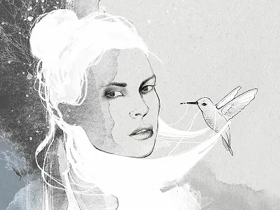 Queen For A Day body figurative fine art illustration mixed media strength woman