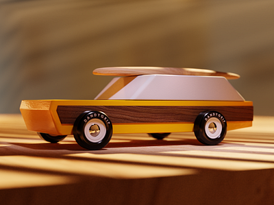 Woodie 3d blender cgi render