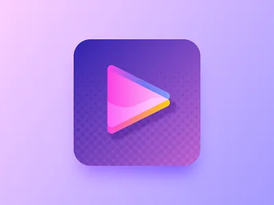 Streamr: Icon design app brand branding concept design fluo gradient icon identity logo mark music neon palette product sign streaming