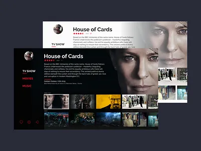 TV interface for XBMC inteface tv design tv shows tvui uidesign