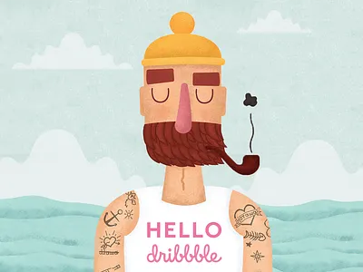 Cute Seaman character for children book animation art book branding character child children child theme childbook concept creative cute art design fiverr flat illustration illustrator instaart sea seaman vector website