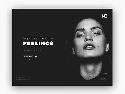 Creative Minimal Template black white black and white coming soon creative fashion maintenance minimal site nc ncodeart promotion template ui ui design web web design