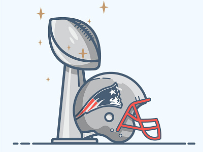 Congrats Patriots balloon branding california conception design flat design football graphic design helmet illustration logo los angeles losangeles patriots super bowl superbowl trophy usa usc vector