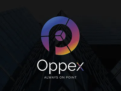 Oppex always on point brand branding business business service design graphic design grapic design logo logo design logodesign op oppex platform typography