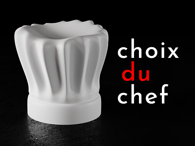 Chef Knows Best 3d blender blender 3d chef cycles design hat high end logo luxury minmal restaurant