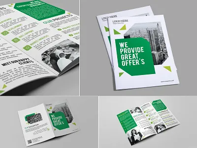Green Corporate Bi-fold bi fold bifold bifold brochure booklet business business brochure clean corporate corporate brochure creative creative brochure editable emydesign green marketing marketing brochure modern modern brochure multipurpose real estate