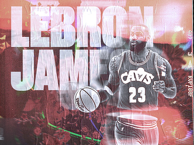 Bron adobe basketball cavaliers cavs cleveland glitch lebron lebron james lebronjames nba photoshop poster