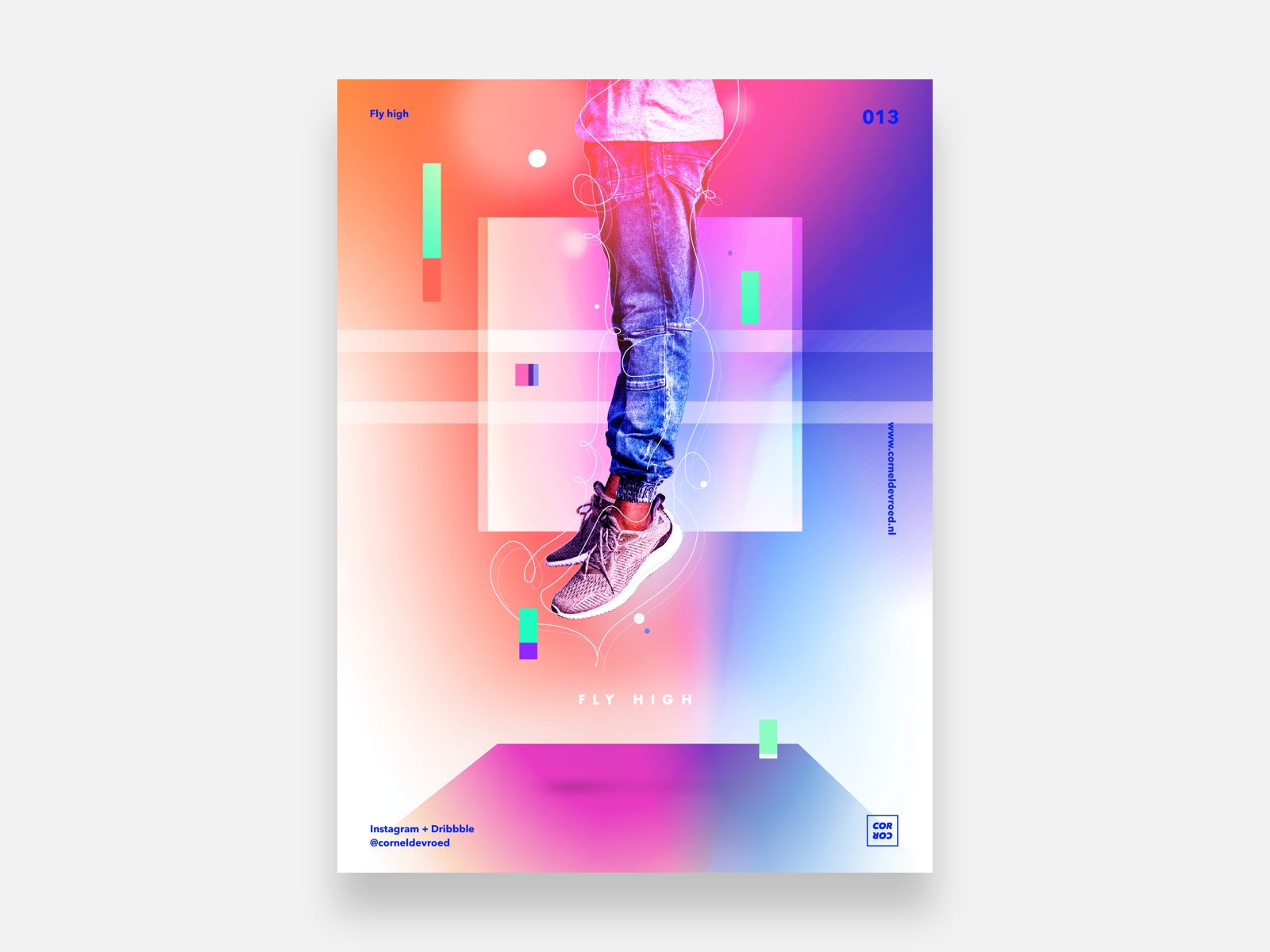 013 - Fly High abstract gradient high poster posterdesign sketch sky sky high skyhigh