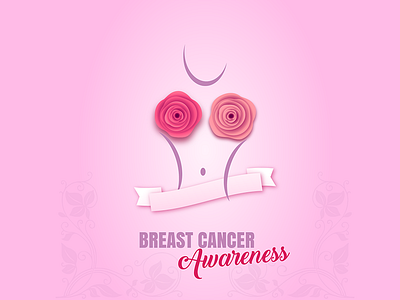 Breast Cancer abstract awareness background breast breast cancer cancer cancer awareness floral flowers gradient background illustration october pink pink day pink ribbon ui vector flowers women womens day