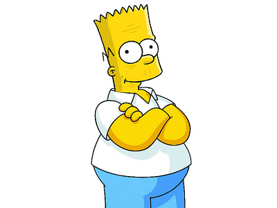 Old Bart Simpson bart homer simpsons