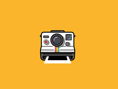 Polaroid 2d adobe adventure animation camera clean coloful colour creative design dribbble flat hello illustration illustrator cc light photography polaroid vector