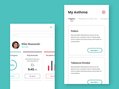 Breathe Easy UI Exploration app app interface boston boston design design design studio northeastern northeastern university product product design scoutdesign student led ui user experience ux design