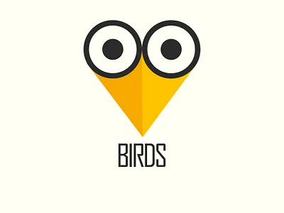 Birds Logo Design bird birds branding eye eyes graphic desgin illustration logo logo design logo design branding logo design concept yellow