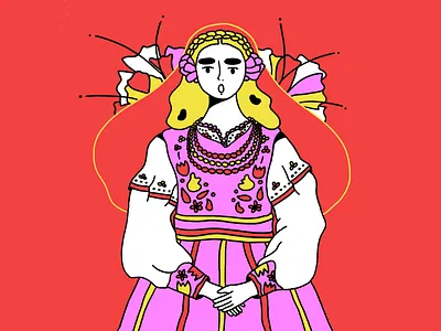 Cold War character design drawing illustration line art