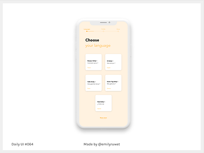 Dailyui 64 adobe photoshop dailyui iphonex language mockup sketch app uidesign uxdesign