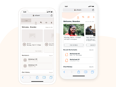 UX: Mental Health Platform ux visual design