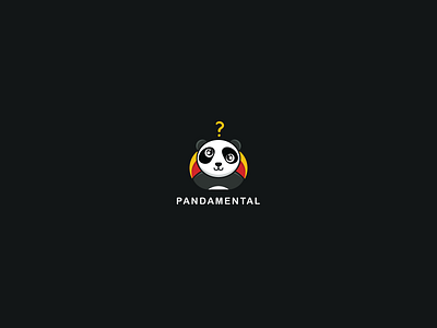 Pandamental Logo, Daily Logo challenge #10 animal animal art branding branding design creative design icon illustration logo logo a day logo animation logo design logo design challenge logo design concept logos mental mentalhealth panda typography vector