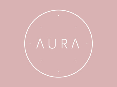 Aura Nights 2d branding design logo vector