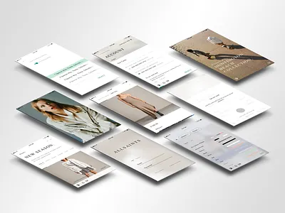 AllSaints app - Early prototype allsaints app clothing brand ecommerce ios iphone london mobile retail shopping ui ux