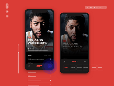 ESPN app espn nba player uidesign