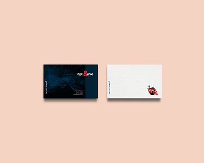 Girl & eve business card design branding business card design design illustration typography