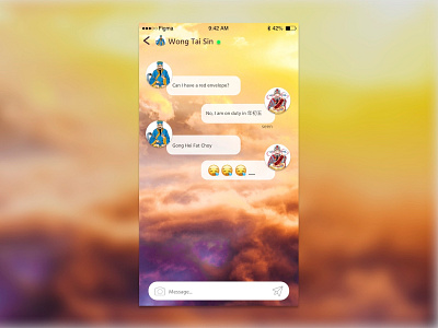 Daily UI challenge #013 — Direct Messaging app daily 100 daily challange design design app direct messaging messaging app ui web