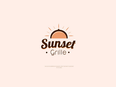 Sunset Grille illustrator logo