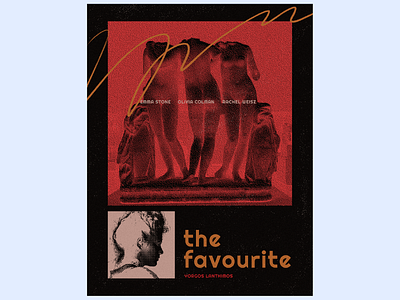 The Favourite branding design film filmposter illustration illustrator layout lettering minimal movieposter poster type typography