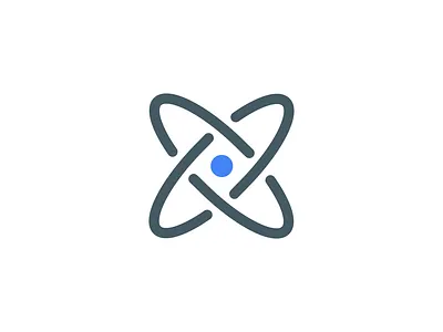 Atom Icon atom atomic icon internet logo network science