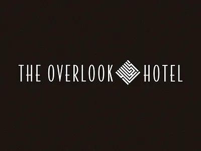 Overlook Hotel branding hotel logo maze overlook the shining type