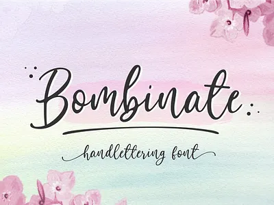 Bombinate // Handlettering Font branding business classic design fashion illustration logo natural signature typography ui vector