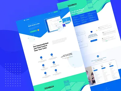 Thumb Linkwizard 2x flat ui design landing page design typography ui user interface web web design