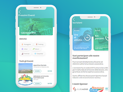 Sport Association APP ( info and events) android app ios ui uidesign ux webapp webdesign