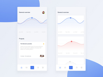 iOs App - Simple Dashboard analytics app blue clean dailyui design freebie graphic graphs illustration layout minimal minimalism onboarding sketch typography ui ux vector white