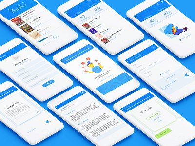 Reading App screens application book game interface mockup read screen translate ui uidesign ux