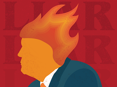 Liar Liar america design donald trump illustration illustrator liar minimal pen tool vector