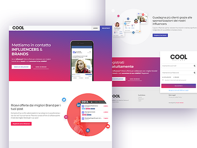 Coolculture design interface landing page ui uidesign ux web webapp webdesign webpage website