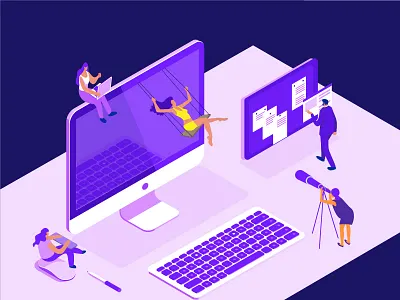 Boils work 3 d creativity illustration people svov