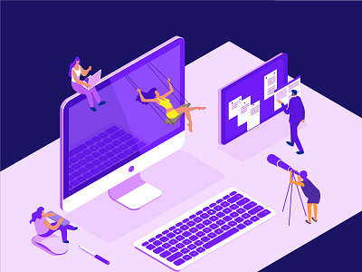 Boils work 3 d creativity illustration people svov