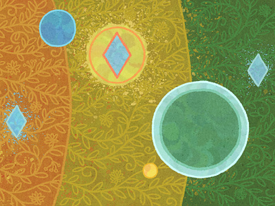 Behance header fantasy illustration medieval ornament planet star universe