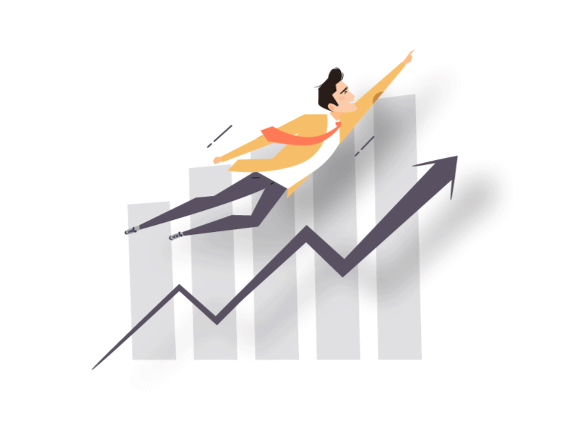 Growth your business animation business graphc graphic design growth visual