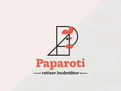 Paparoti rotisserie branding design graphic graphic design icon illustration logo restaraunt retro type typography vector