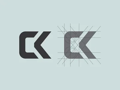 Ck Monogram branding c ck creative design dribbble flat font icon illustration k kc lettering logo minimal monogram typography