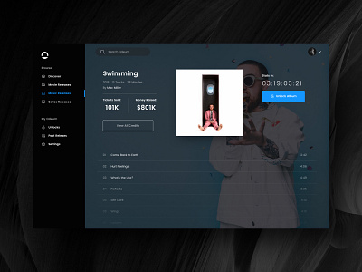 Odeum Debut album app branding desktop app mac miller movies music streaming tv ui ux