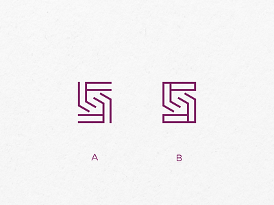 S Logo line logo minimalist monogram s sale simple space