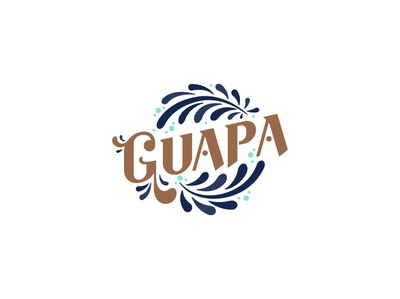 GUAPA RESTAURANT branding design handmade id illustration logo logotype restaurant type typography vector