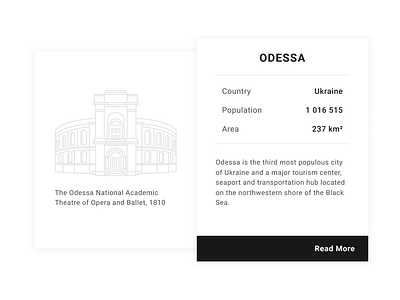 Daily UI #045 Info Card 045 dailyui