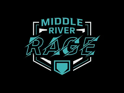 Middle River Rage Softball Shirt Graphic badge baseball iowa rage screen printing screenprint softball sports woman womens